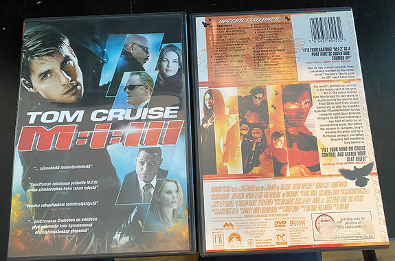 7 kpl Tom Cruise leffoja (dvd)