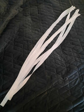Valkoinen 100cm Vetoketju